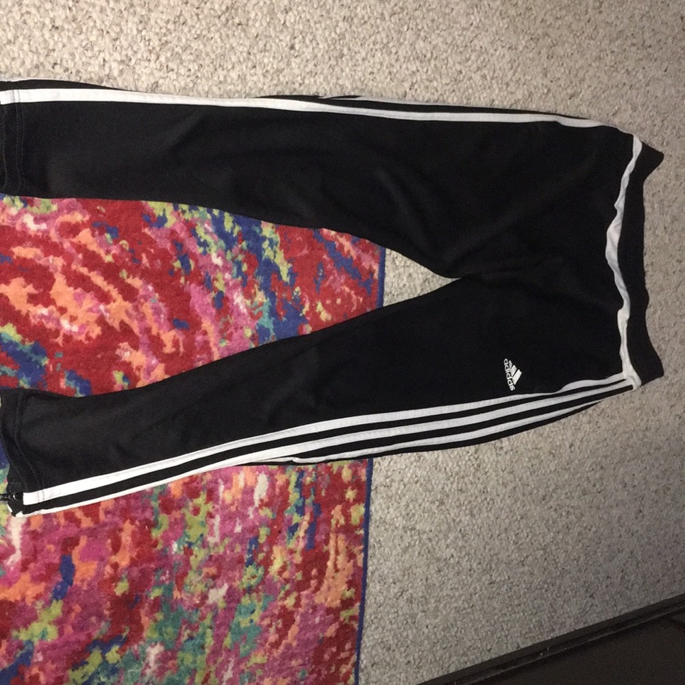 Black adidas joggers